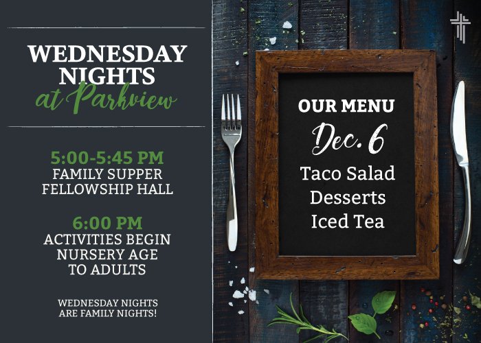 Wednesday Night 12/6